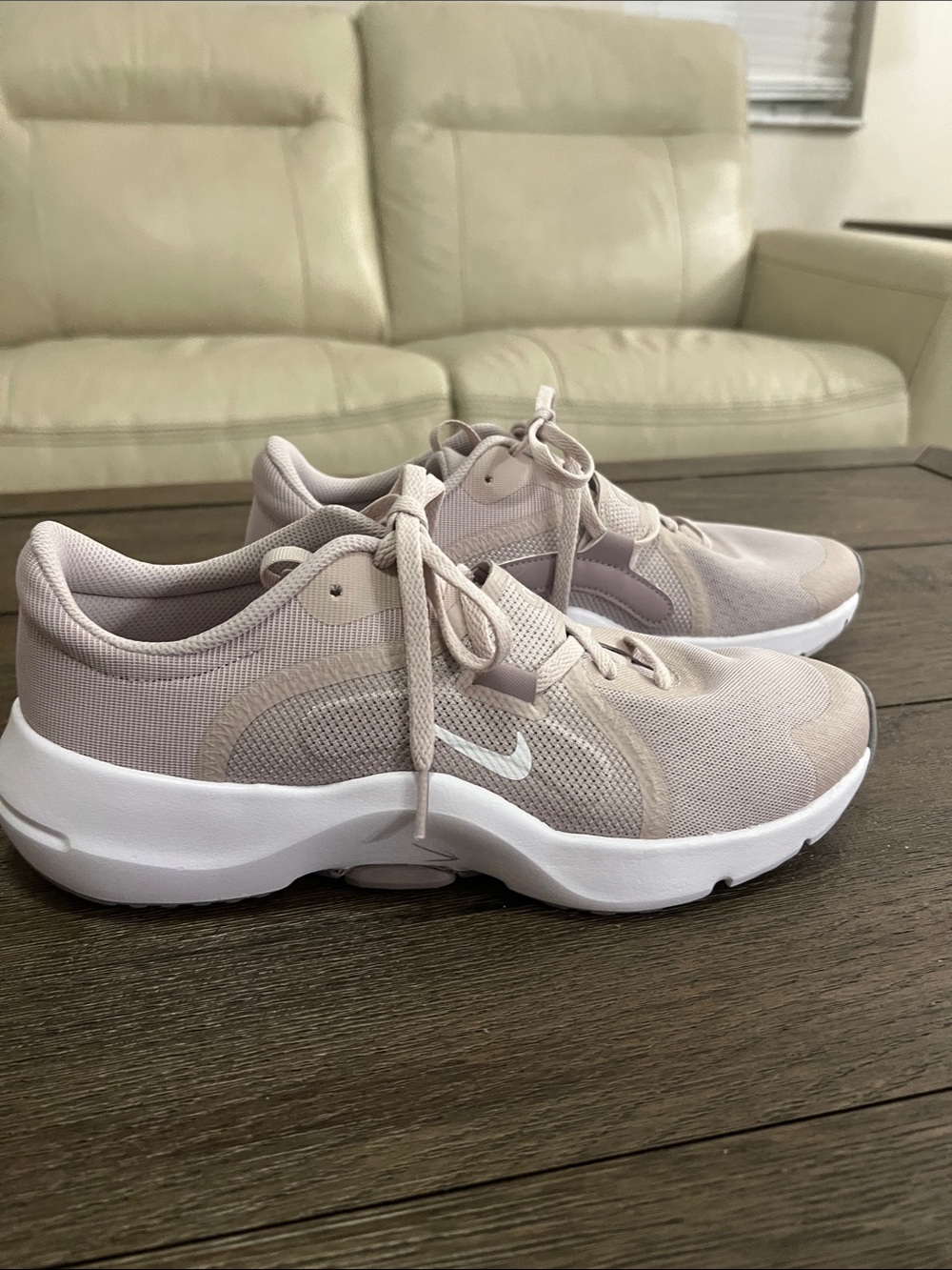Nike Women’s Pale Taupe Mesh Athletic Sneakers